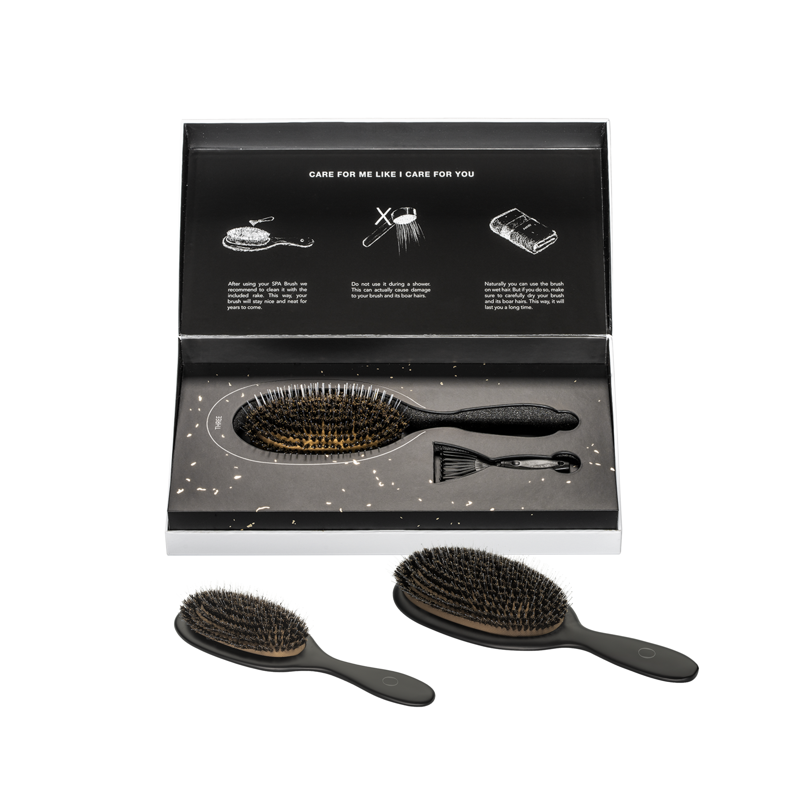 MOHI luksuslik juuksehari, Black/Gold - Image 2