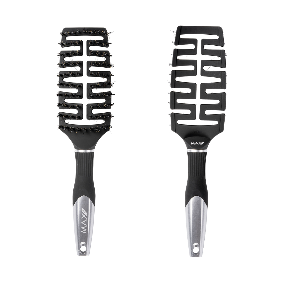 Max Pro Detangler Brush, Silver - Image 3